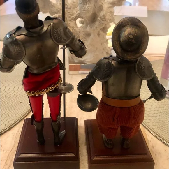 Vintage from Spain 3 items Vintage DON QUIXOTE , SANCHO PANZA FIGURINES,bull